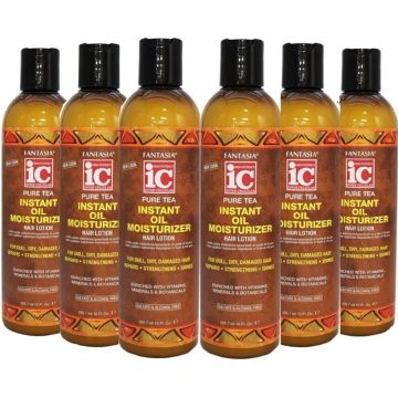 Fantasia IC Pure Tea Instant Oil Moisturizer Hair Lotion 10 oz [6 Pack]