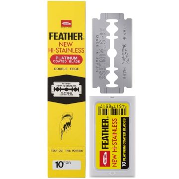 Jatai Feather Hi Stainless Double Edge Blades - 200 Blades