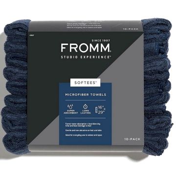 Fromm Studio Experience Softees Microfiber Towels - Navy 10 Pack #45027