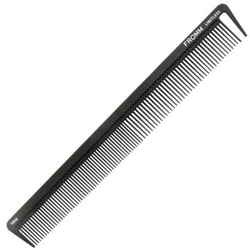 Fromm Style Artistry Limitless Carbon Basin Comb Black - 7.5" #F3011