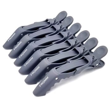 Fromm Style Artistry Soft Touch Gator Hair Clips - 6 Pack #F5011