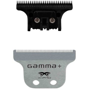 Gamma+ Replacement Classic X-Pro Stainless Steel Fixed Hair Trimmer Blade with The One Cutter Set #GP530SB