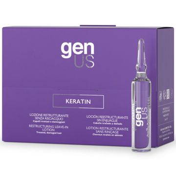 GenUs KERATIN Restructuring Leave-In Lotion Amples 0.34 oz - 12 Vials