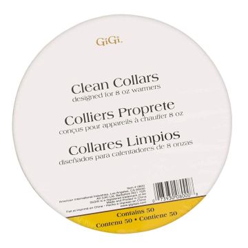 GiGi Clean Collars Designed for 8 oz Warmers - 50 Pack #0800