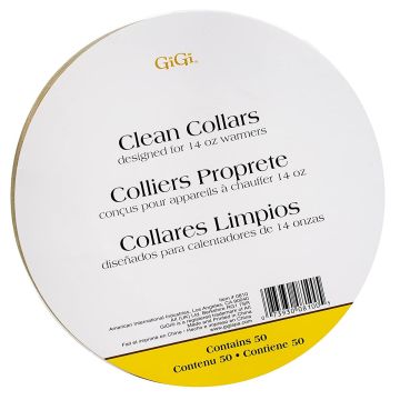 GiGi Clean Collars Designed for 14 oz Warmers - 50 Pack #0810