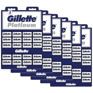 Gillette Platinum Double Edge Blades - 600 Blades [100 Blades X 6 Pack]