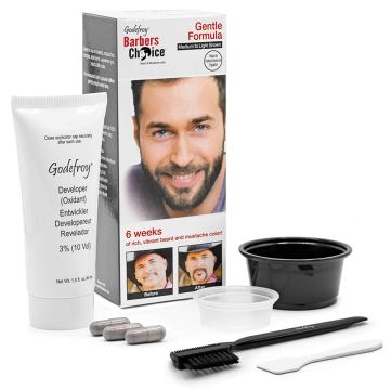 Godefroy Barbers Choice Beard & Mustache Color 3 Capsule Kit