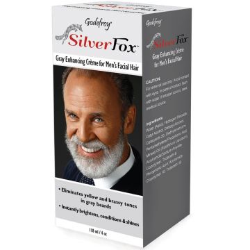 Godefroy SilverFox Gray Enhancing Beard Creme For Caucasian Hair Types 3 oz
