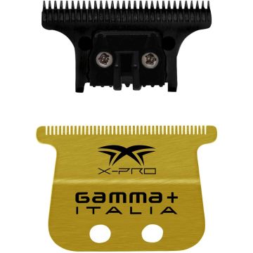 Gamma+ Replacement X-Pro Wide Stainless Steel Hair Trimmer Blade with The One Cutter Set #GP528SB