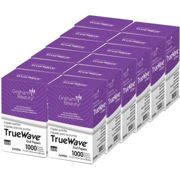 Graham TrueWave End Papers Jumbo (4" x 2.5") - 1,000 Papers #26067 [12 Pack]