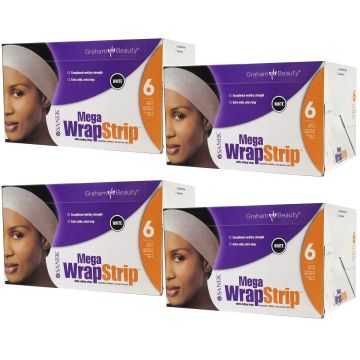 Graham Sanek Mega Wrap Strips White - 960 Strips #48985 (240 Strips X 4 Box)