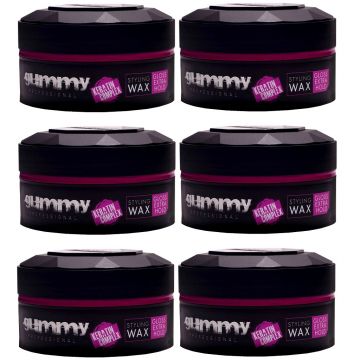 Fonex Gummy Styling Wax - Gloss Extra Hold 5 oz - 6 Pack