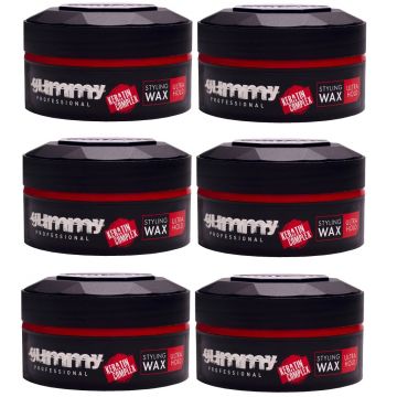 Fonex Gummy Styling Wax - Ultra Hold 5 oz - 6 Pack