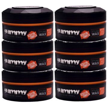 Fonex Gummy Styling Wax - Bright Wax Hold 5 oz [6 Pack]