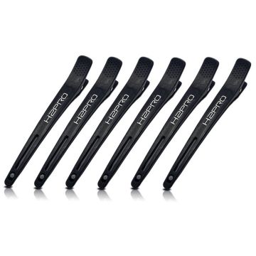 H2PRO GOMCLIP Carbon Styling Clips with Silicone Bands - 6 Pack #HP08