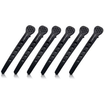 H2PRO GOMCLIP Carbon Styling Clips with Silicone Bands - 6 Pack #HP09