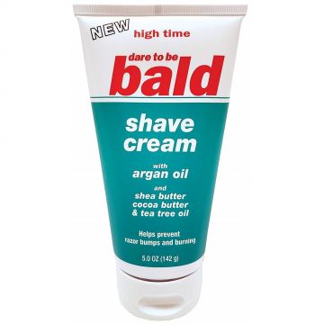 High Time Dare To Be Bald Shave Cream with Argan Oil 5 oz