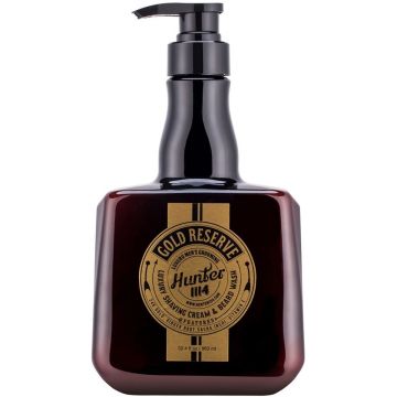 Hunter 1114 Gold Reserve - Luxury Shaving Cream and Beard Wash 32.4 oz