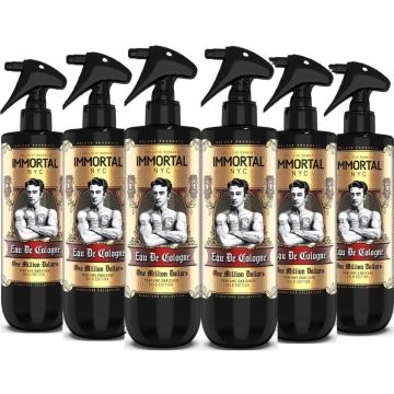 Immortal NYC One Million Dollars Eau De Cologne 16.9 oz [6 Pack]