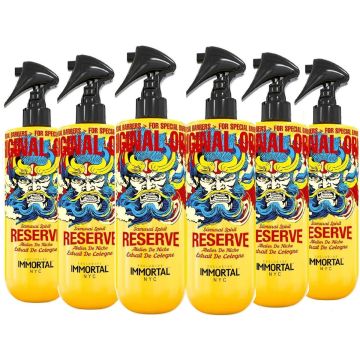 Immortal NYC Samurai Spirit Reserve Eau De Cologne 16.9 oz [6 Pack]