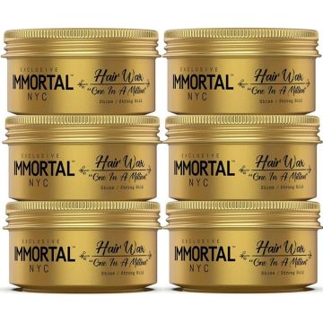 Immortal NYC Exclusive Hair Wax [One In A Million] 5.07 oz [6 Pack]