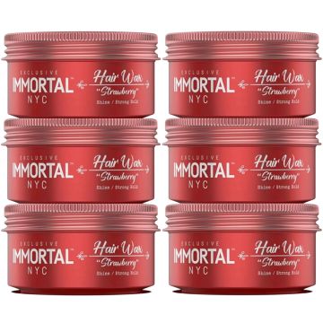 Immortal NYC Exclusive Hair Wax [Strawberry] 5.07 oz [6 Pack]