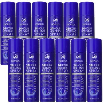 Isoplus 24 Hours Holding Spray - Flex Hold Non Sticky 9 oz [12 Pack]