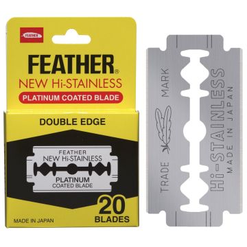 Jatai Feather Hi Stainless Double Edge Blades - 20 Blades