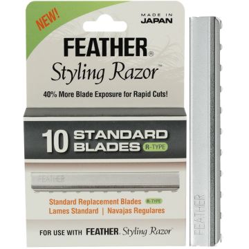 Jatai Feather Styling Razor Standard R-Type Blades - 10 Blades #F1-20-110