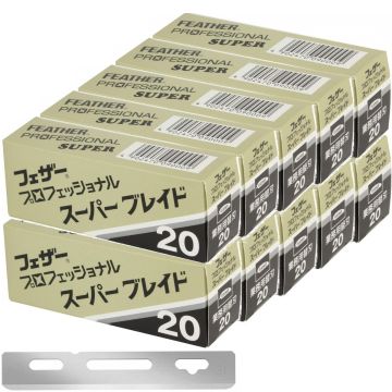 Jatai Feather Artist Club Professional Super Blades - 200 Blades #PS-20 [20 Blades X 10 Box]