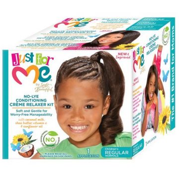 Just For Me No-Lye Conditioning Creme Relaxer Kit Children's Regular - 1 Application