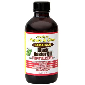 Jamaican Mango & Lime Jamaican Black Castor Oil - Peppermint 4 oz