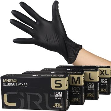 JRL Professional Nitrile Gloves Black 100 Pcs #JRL-MN2301 [S to XL Available]