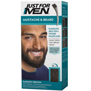 Just for Men Mustache & Beard Brush-In Color