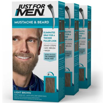 Just for Men Mustache & Beard Brush-In Color