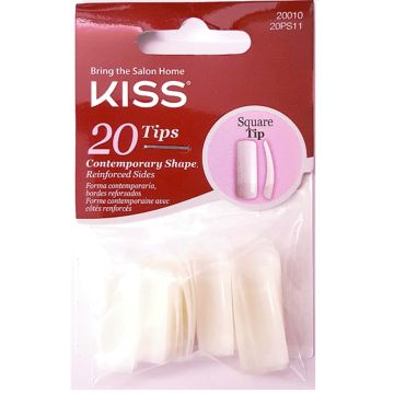 Kiss 20 Tips Nails - Contemporary Shape, Square Tip #20PS11