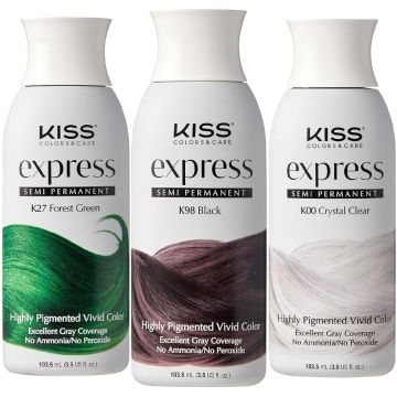 Kiss Express Semi Permanent Hair Color 3.5 oz [Various Color Options]