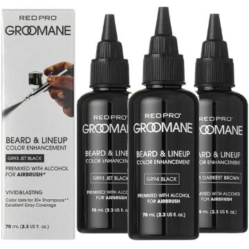 Red Pro GROOMANE Beard & Lined Color Enhancement - Premixed for Airbrush Use 2.3 oz [3 Color Options]