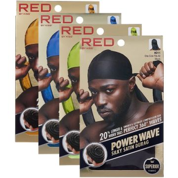 Red by Kiss Power Wave Silky Satin Durags [8 Color Options]