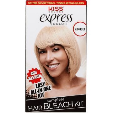 Kiss Express Color Complete Hair Bleach Kit - 40V Bleach #KB40SET