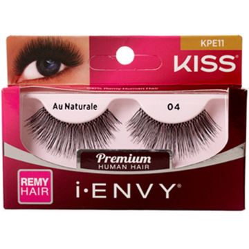 Kiss i-ENVY Premium Human Remy Hair Eyelashes 1 Pair Pack - Au Naturale 04 #KPE11