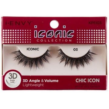 Kiss i-ENVY 3D Collection Multiangle & Volume Eyelashes 1 Pair Pack - ICONIC 3D #KPEI03