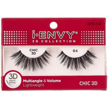 Kiss i-ENVY 3D Collection Multiangle & Volume Eyelashes 1 Pair Pack - CHIC 3D #KPEI04