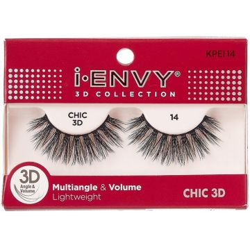 Kiss i-ENVY 3D Collection Multiangle & Volume Eyelashes 1 Pair Pack - CHIC 3D #KPEI14