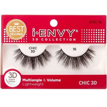 Kiss i-ENVY 3D Collection Multiangle & Volume Eyelashes 1 Pair Pack - CHIC 3D #KPEI16