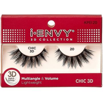 Kiss i-ENVY 3D Collection Multiangle & Volume Eyelashes 1 Pair Pack - CHIC 3D #KPEI20