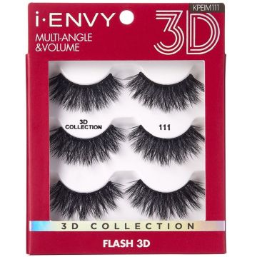 Kiss i-ENVY 3D Collection Multiangle & Volume Eyelashes 3 Pairs Pack #KPEIM111