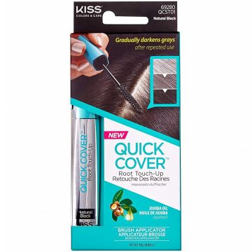 Kiss Colors Quick Cover Root Touch-Up Brush Applicator 0.53 oz