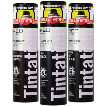 Red by Kiss Tintation Temporary Hair Color Spray 11.5 oz [Jumbo Size] [3 Color Options]