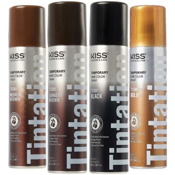 Red by Kiss Tintation Temporary Hair Color Spray 2.82 oz [Regular Size] [4 Color Options]